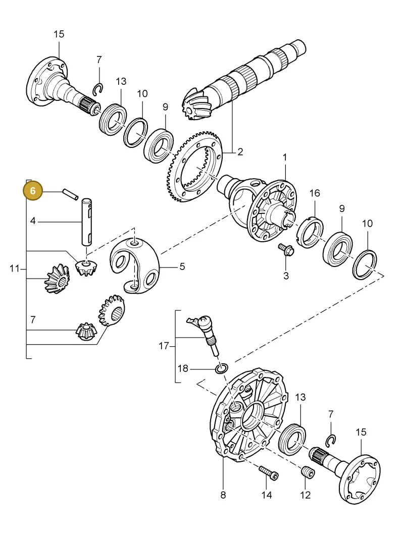 N10072601 — Porsche Cayman S (2005-2008) diagram p28305000, position 6