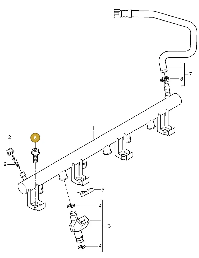 N10084102 — Porsche Cayenne (2002-2006) diagram p24107006, position 6