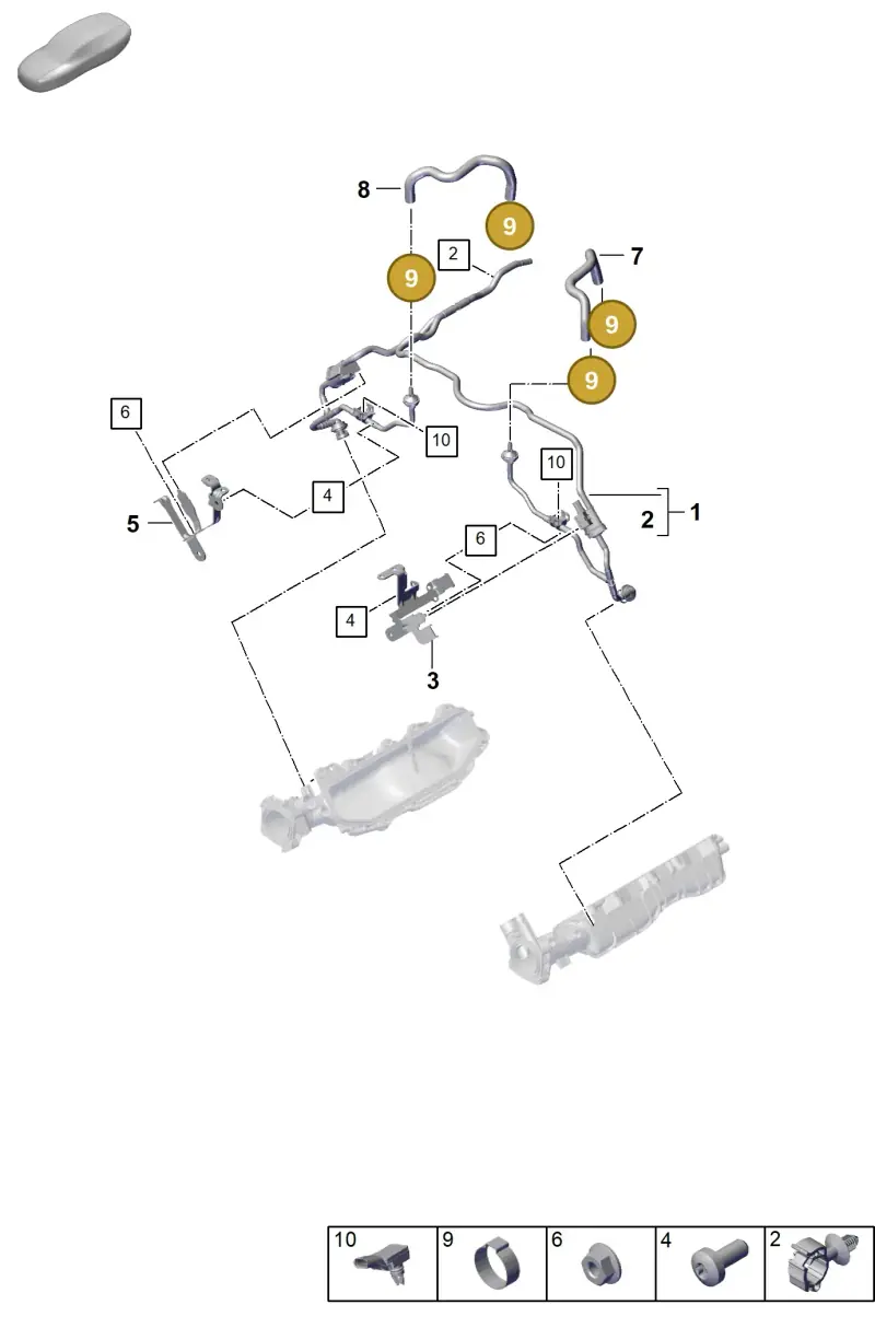 N10108301 — Porsche Panamera (2023-) diagram p62107310, position 9
