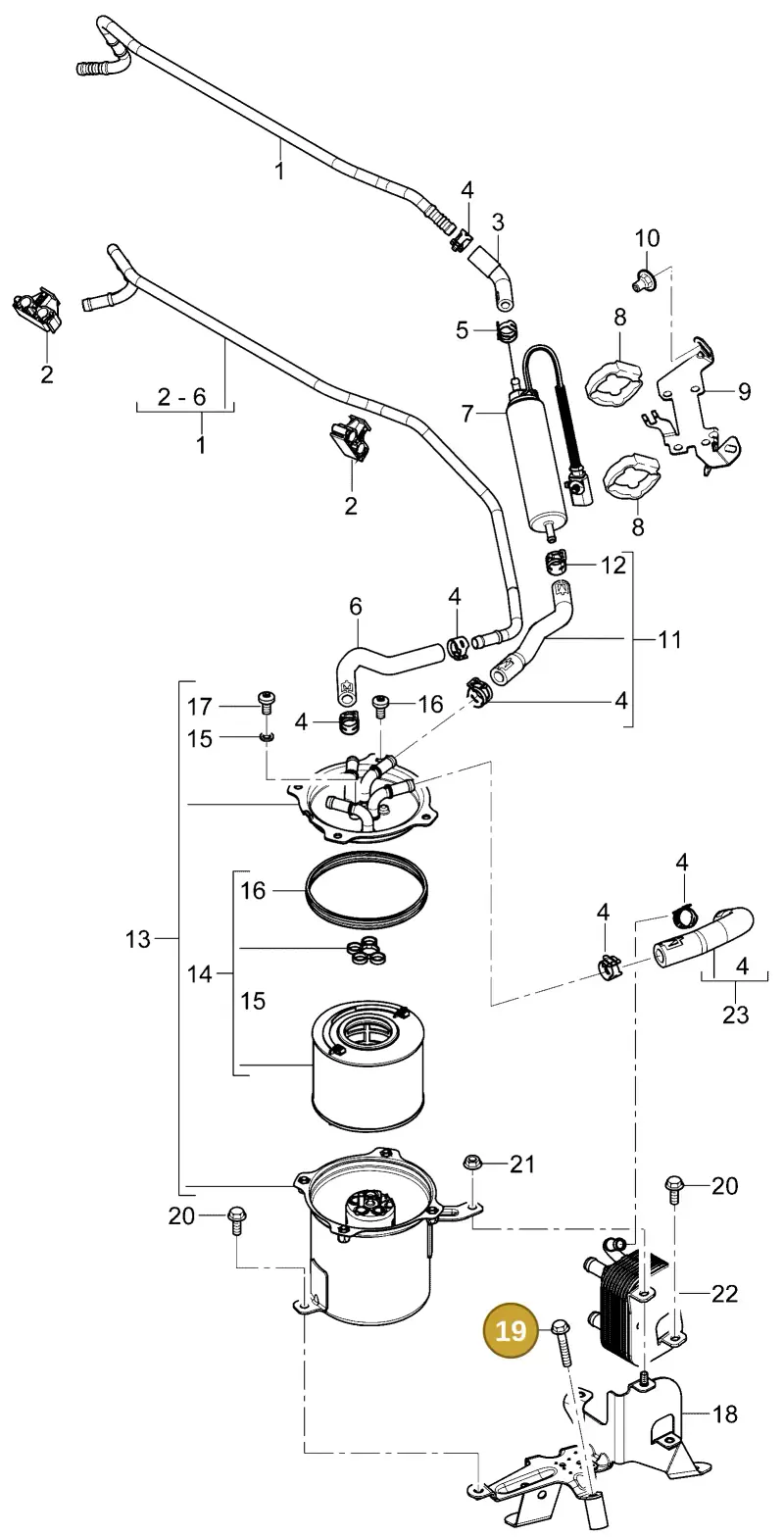 N10116103 — Porsche Cayenne (2007-2010) diagram p31201018, position 19