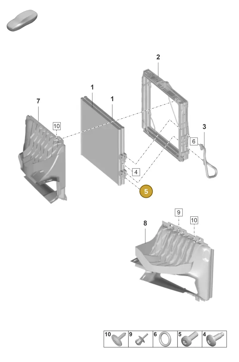 N10124304 — Porsche Taycan Sport Turismo (2023-) diagram p56814100, position 5