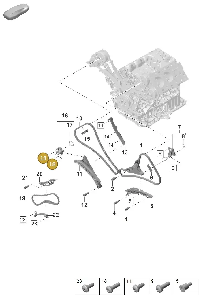 N10124304 — Porsche Panamera (2023-) diagram p58103310, position 18