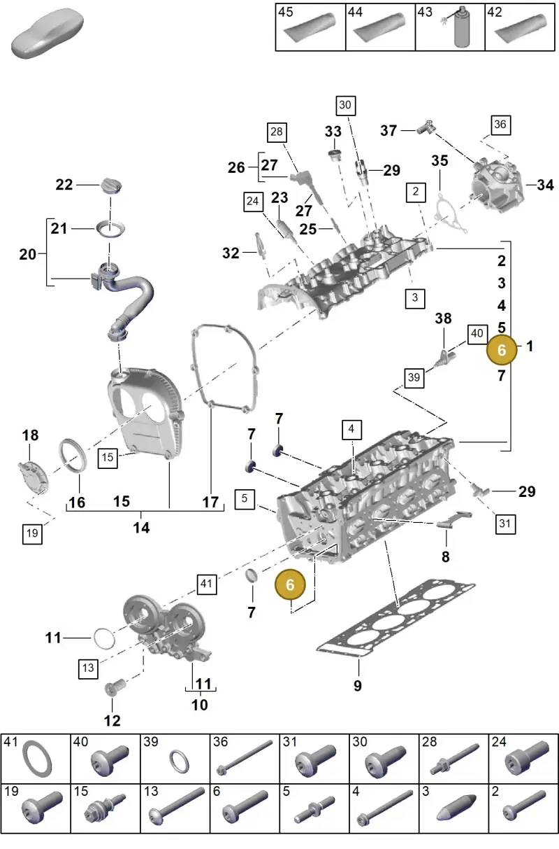 N10156207 — Porsche Cayenne Hybrid Coupe (2023-) diagram p60103000, position 6