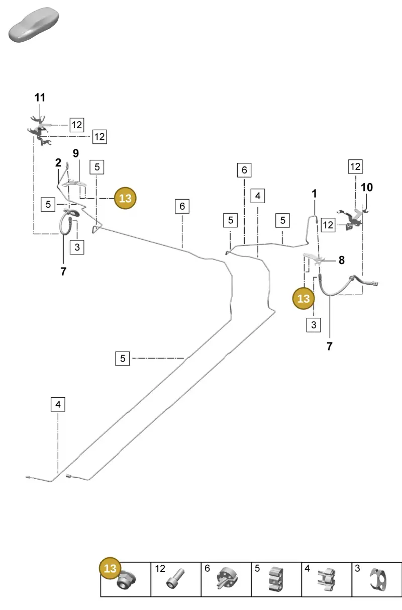 N10205802 — Porsche Macan 4 (2024-) diagram p61604020, position 13