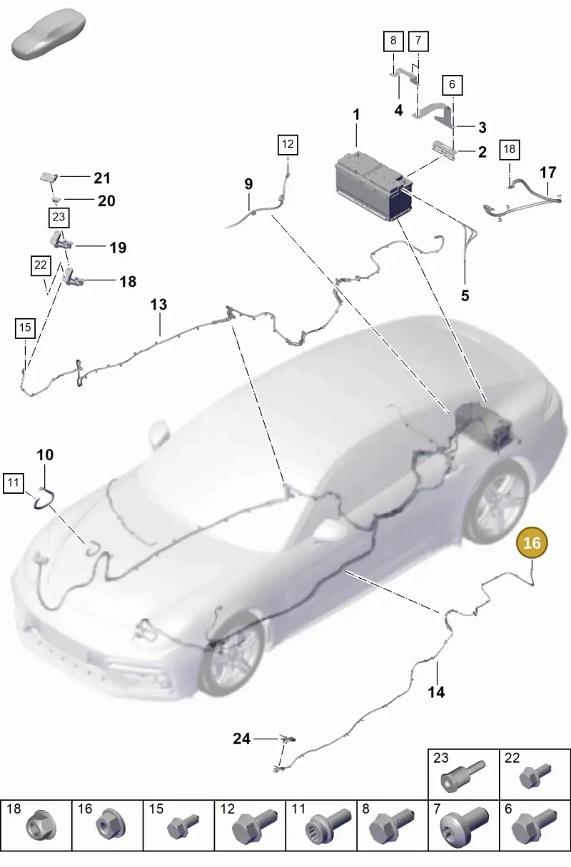 N10205802 — Porsche Panamera (2023-) diagram p62902300, position 16