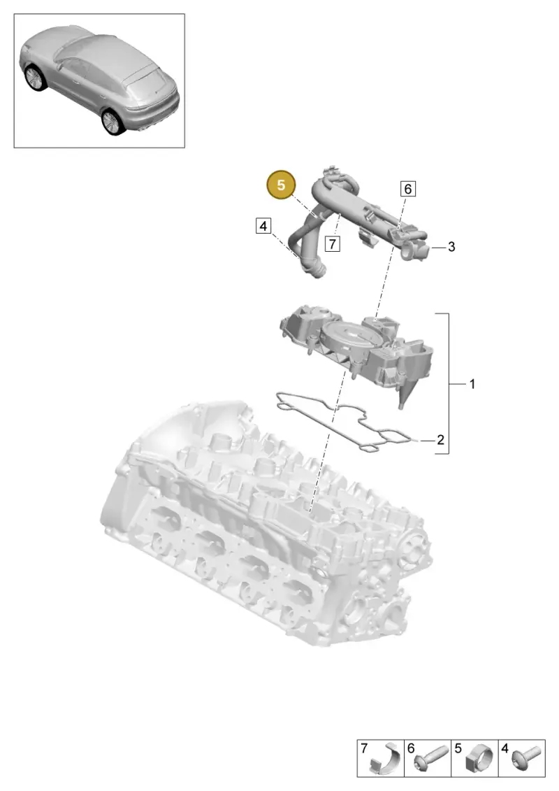 N10254901 — Porsche Macan R4 TFSI (2018-) diagram p52107370, position 5