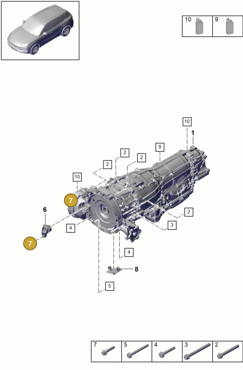 N10314506 — Porsche Cayenne Diesel V6 (2017-2023) diagram p51320010, position 7