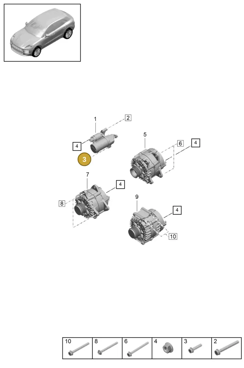 N10314506 — Porsche Macan R4 TFSI (2018-) diagram p52000178, position 3