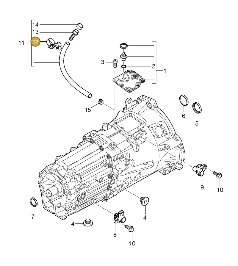 N10328301 — Porsche Cayenne (2002-2006) diagram p24302005, position 12