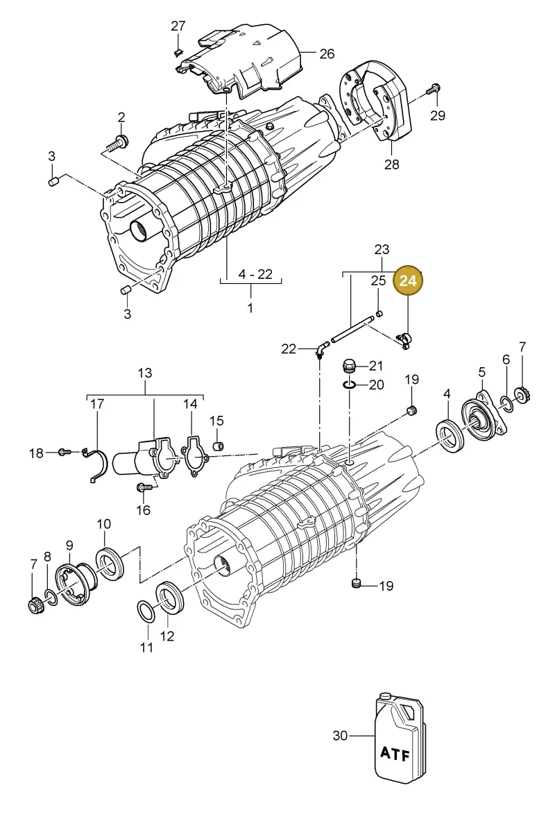 N10328301 — Porsche Cayenne (2007-2010) diagram p31305015, position 24