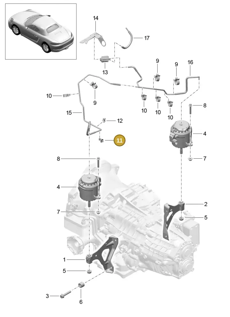 N10331401 — Porsche Boxster (2016-) diagram p48306000, position 11
