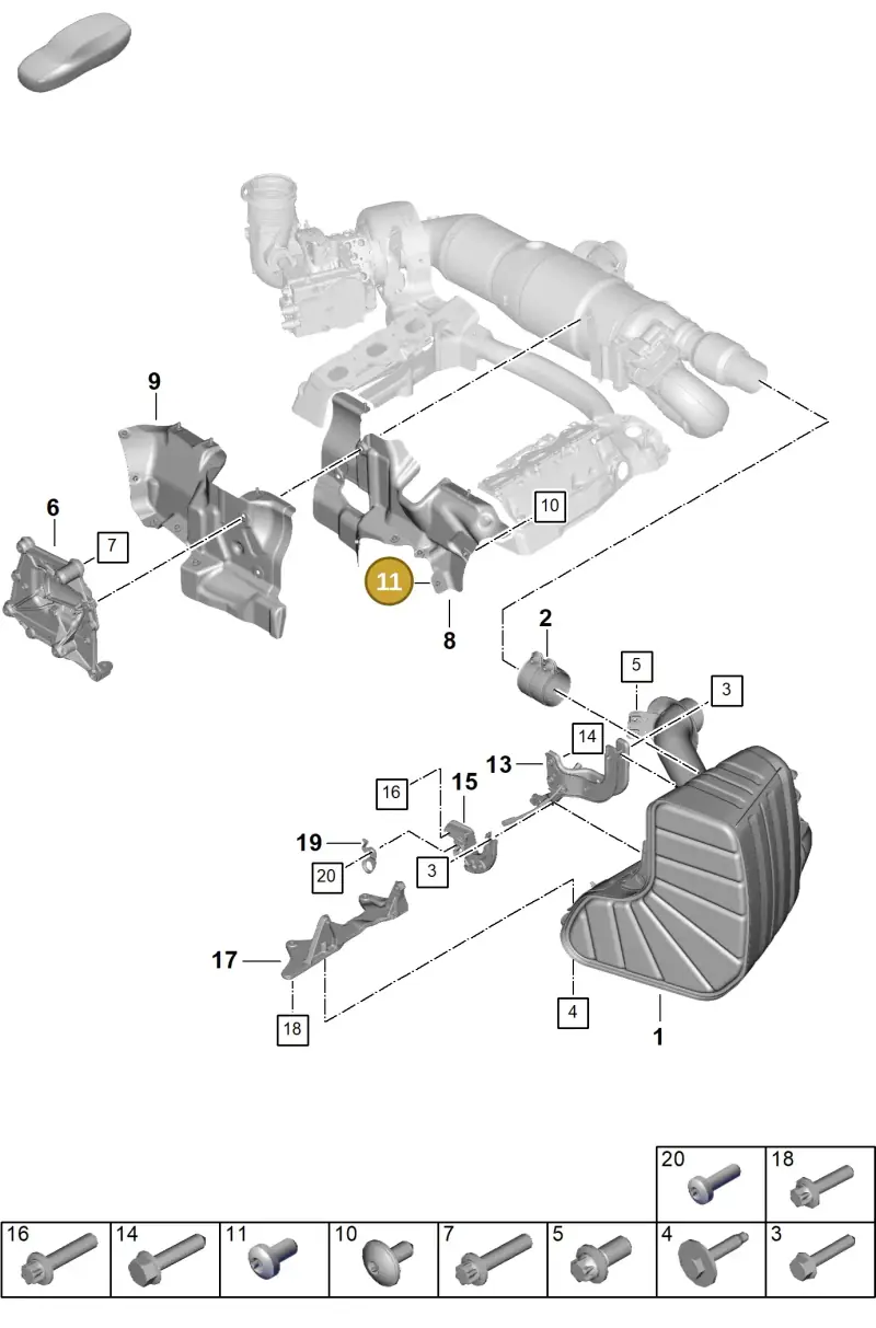 N10335206 — Porsche 992 Carrera Coupe (2024-) diagram p63202310, position 11