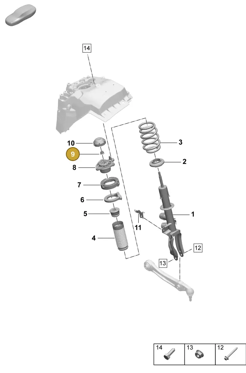 N10401801 — Porsche Macan 4 (2024-) diagram p61402010, position 9