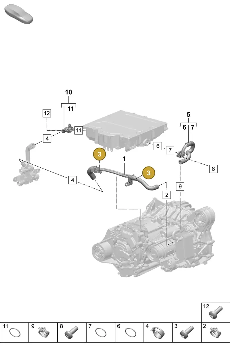 N10405604 — Porsche Macan 4 (2024-) diagram p61151010, position 3