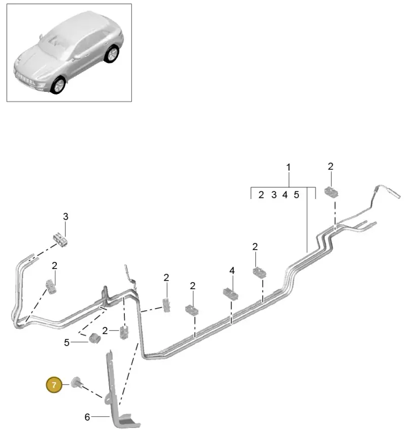 N10406505 — Porsche Macan GTS (2013-2018) diagram p44201020, position 7