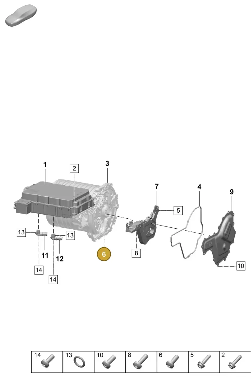 N10413405 — Porsche Taycan Sport Turismo (2023-) diagram p64152050, position 6