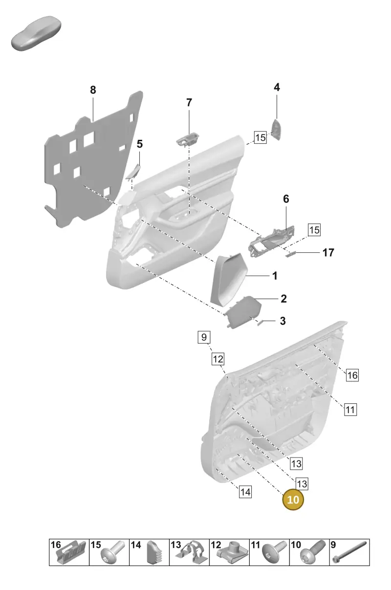 N10415903 — Porsche Taycan Sport Turismo (2023-) diagram p56808450, position 10