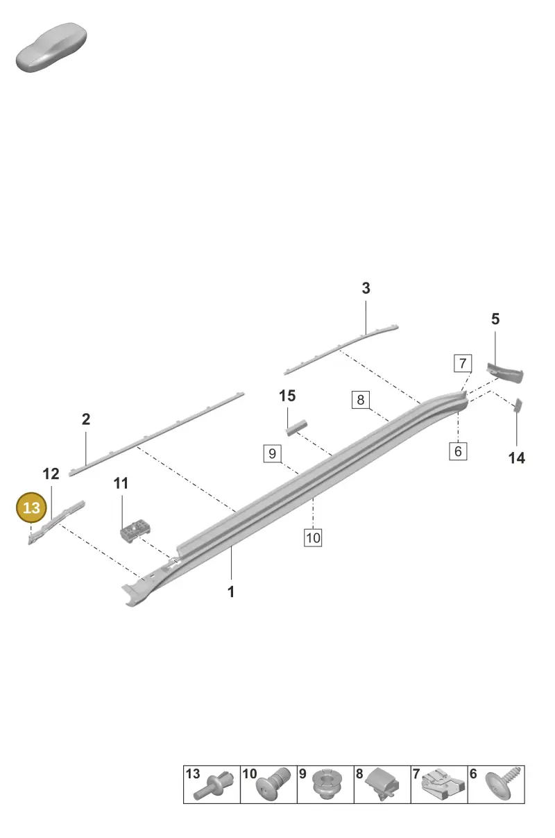 N10417901 — Porsche Panamera 4 Hybrid (2020-2023) diagram p58810100, position 13