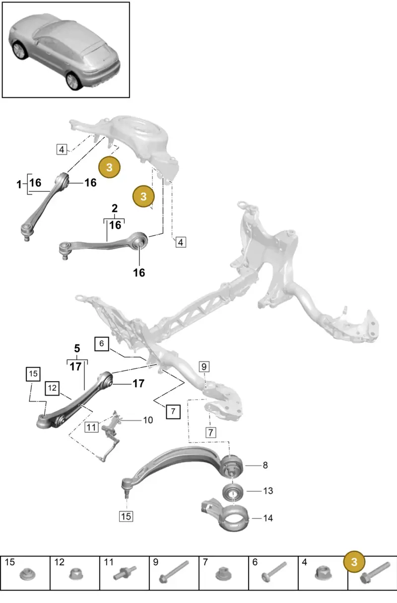 N10425302 — Porsche Macan R4 TFSI (2018-) diagram p52401010, position 3