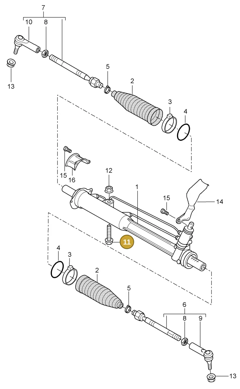 N10428002 — Porsche Cayenne (2007-2010) diagram p31403000, position 11