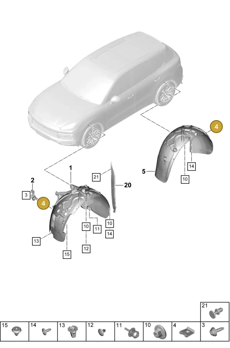 N10433701 — Porsche Cayenne Diesel V6 (2017-2023) diagram p51801085, position 4