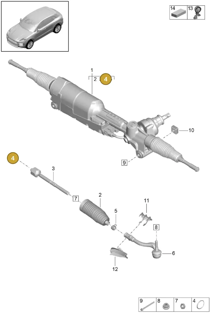 N10434402 — Porsche Macan R4 TFSI (2018-) diagram p52403000, position 4