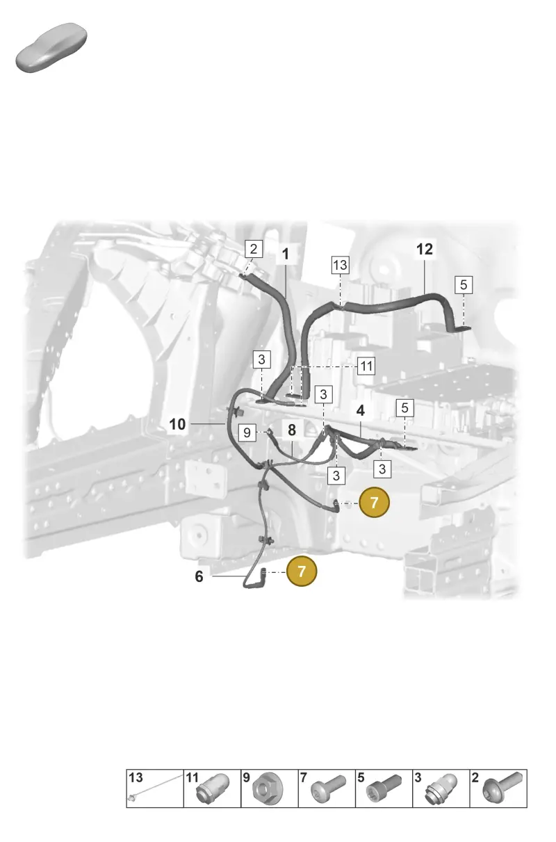 N10451405 — Porsche Taycan Sport Turismo (2023-) diagram p56902070, position 7