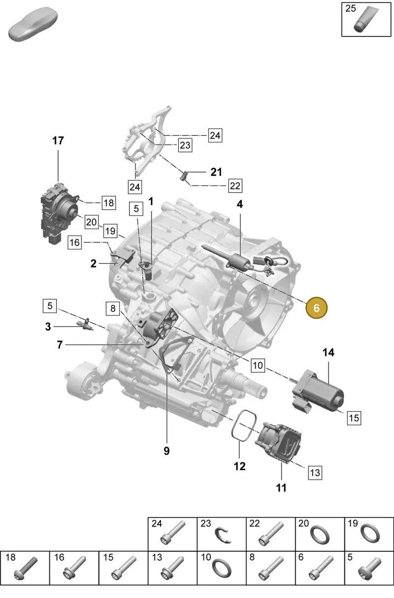N10451409 — Porsche Taycan Sport Turismo (2023-) diagram p64355200, position 6