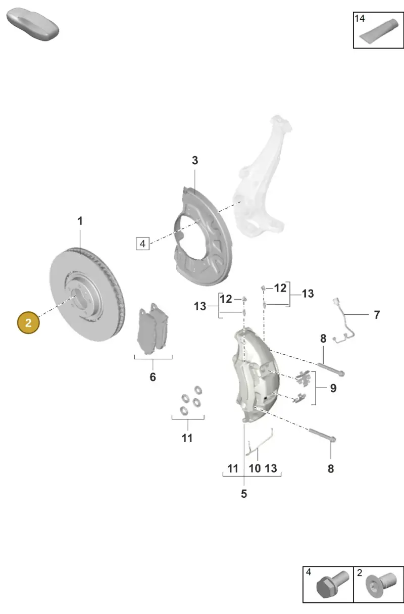 N10456004 — Porsche Taycan Sport Turismo (2023-) diagram p56602015, position 2