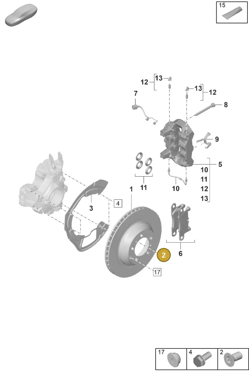 N10456004 — Porsche Panamera (2023-) diagram p58603000, position 2