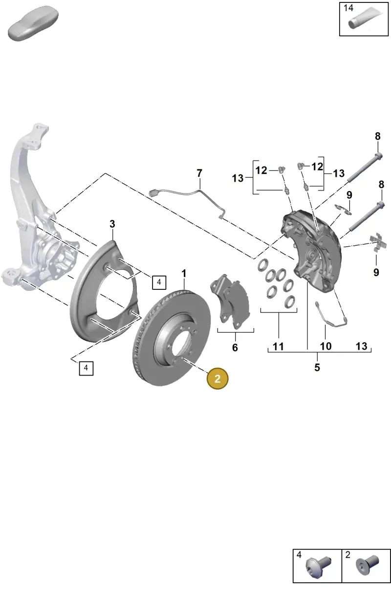 N10456004 — Porsche Cayenne Hybrid Coupe (2023-) diagram p60602000, position 2