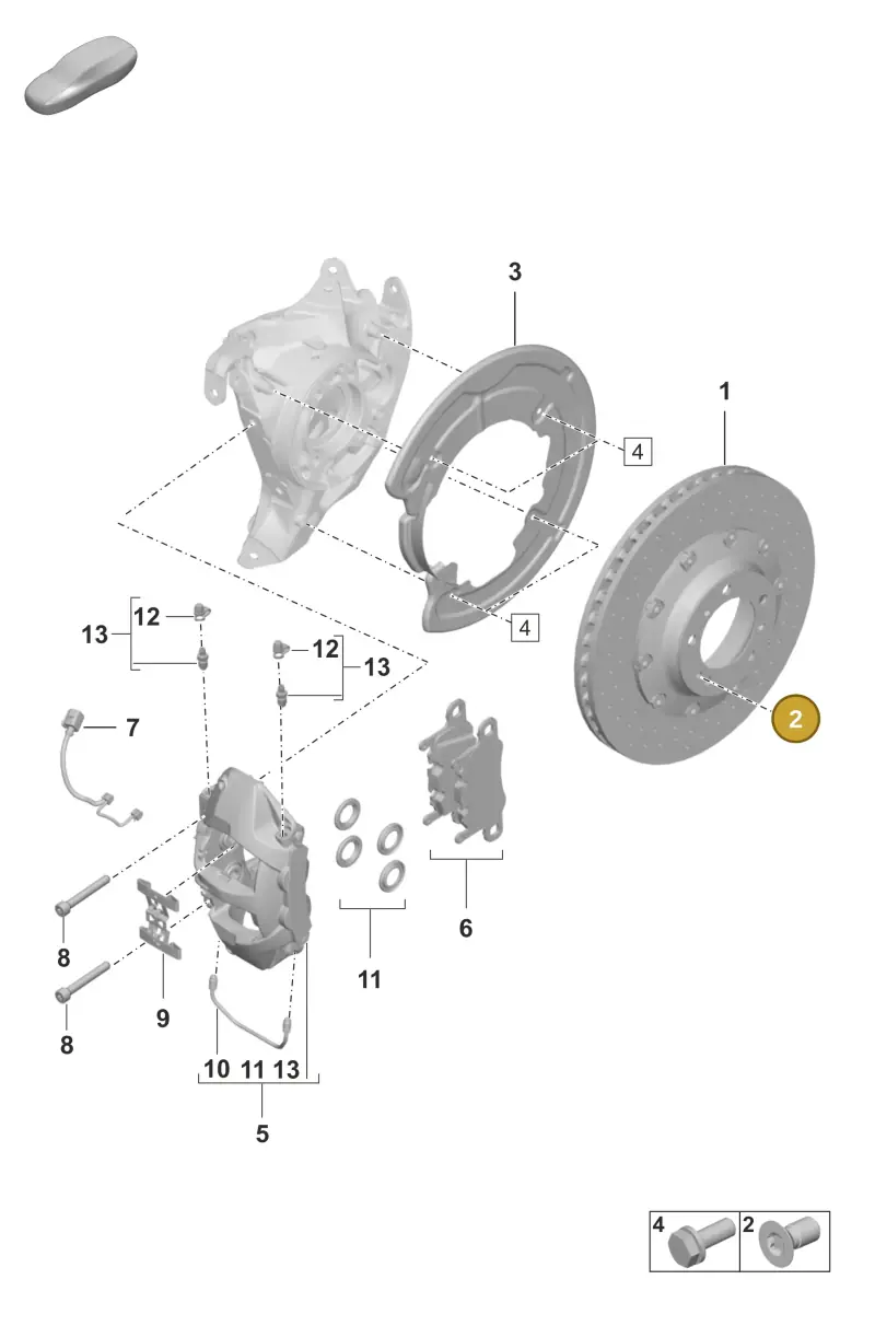 N10456004 — Porsche 992 Carrera Coupe (2024-) diagram p53603010, position 2