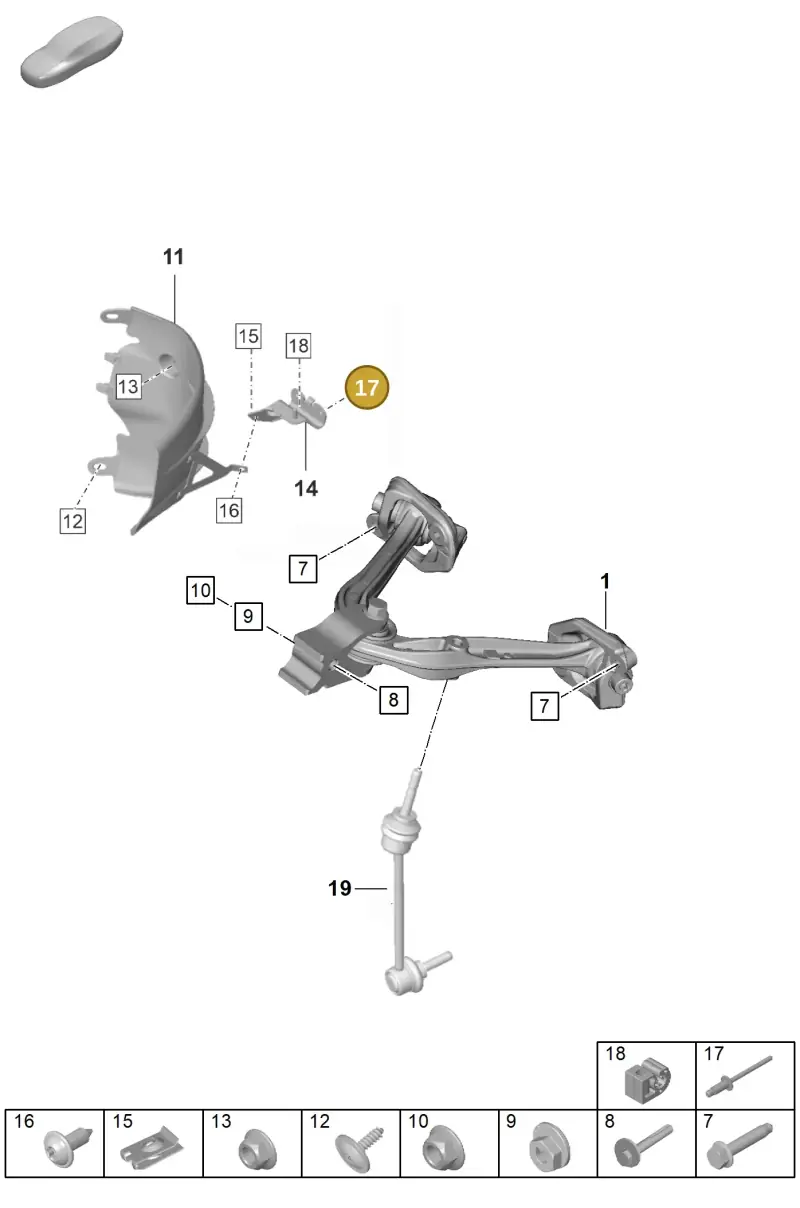 N10465001 — Porsche GT3 RS (2021-) diagram p59401010, position 17