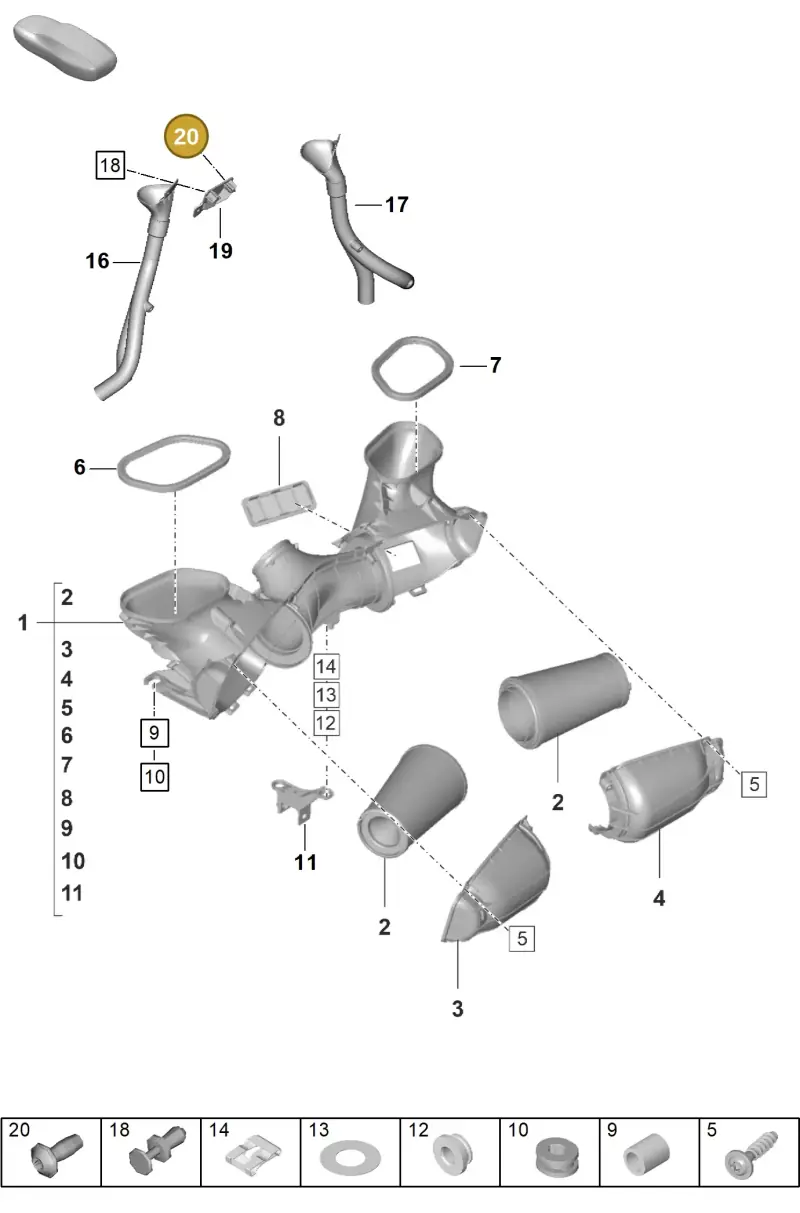 N10471803 — Porsche GT3 RS (2021-) diagram p59106000, position 20