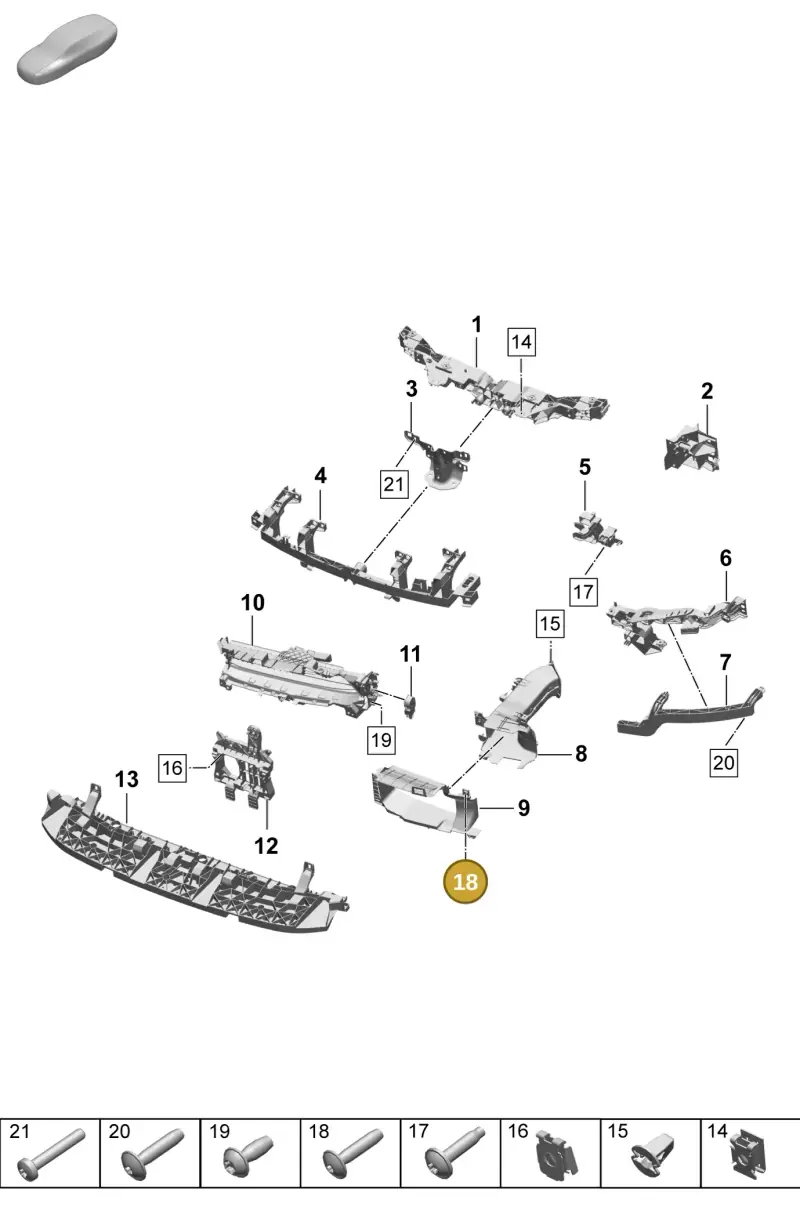 N10473402 — Porsche Macan 4 (2024-) diagram p61802100, position 18