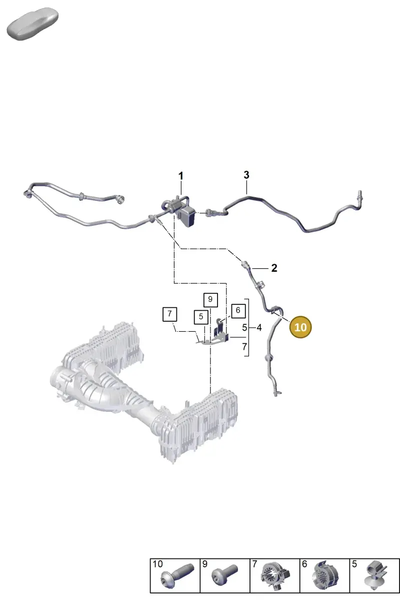 N10473402 — Porsche 992 Carrera Coupe (2024-) diagram p63107310, position 10