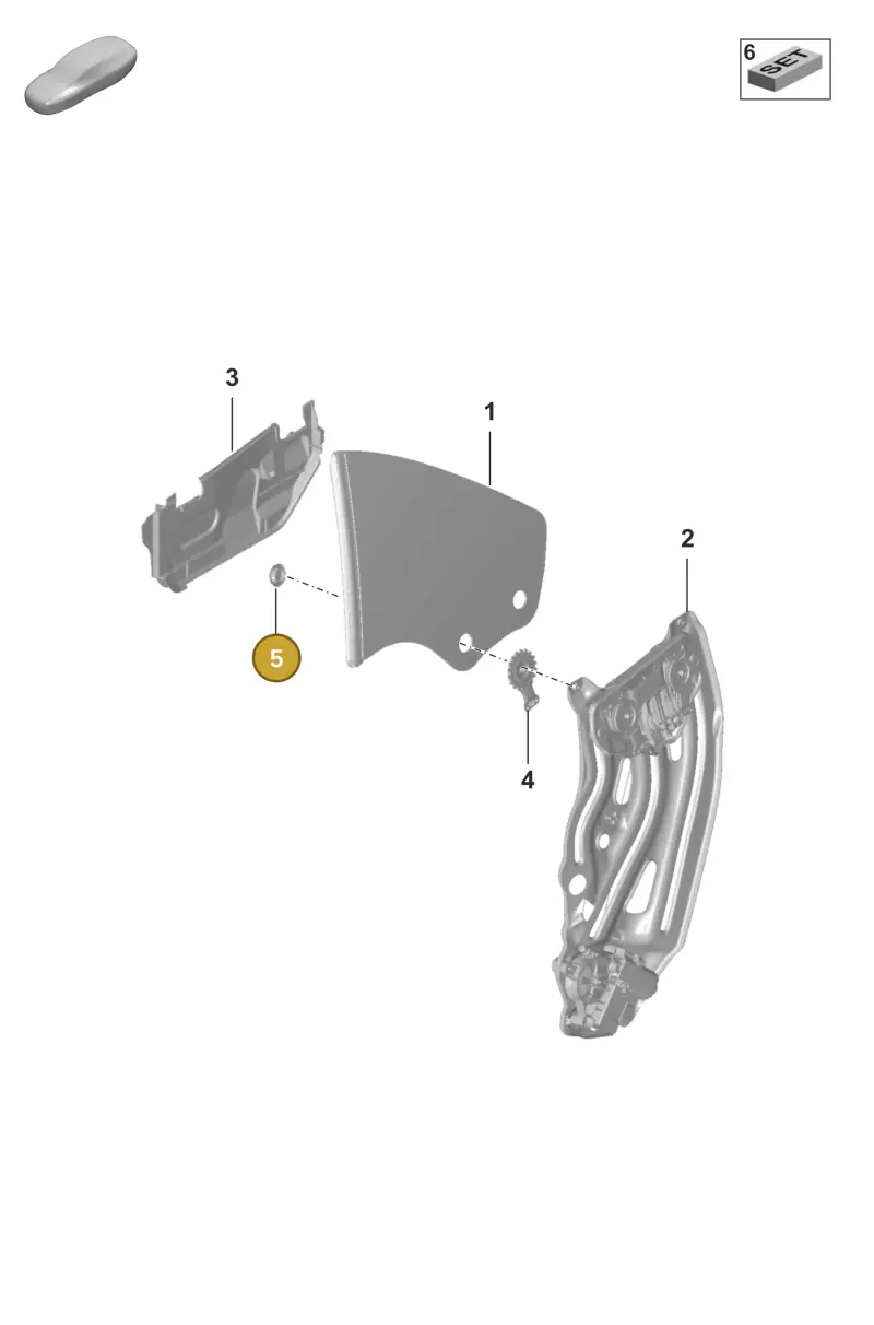N10515101 — Porsche 992 Sport Classic (2020-) diagram p53805020, position 5