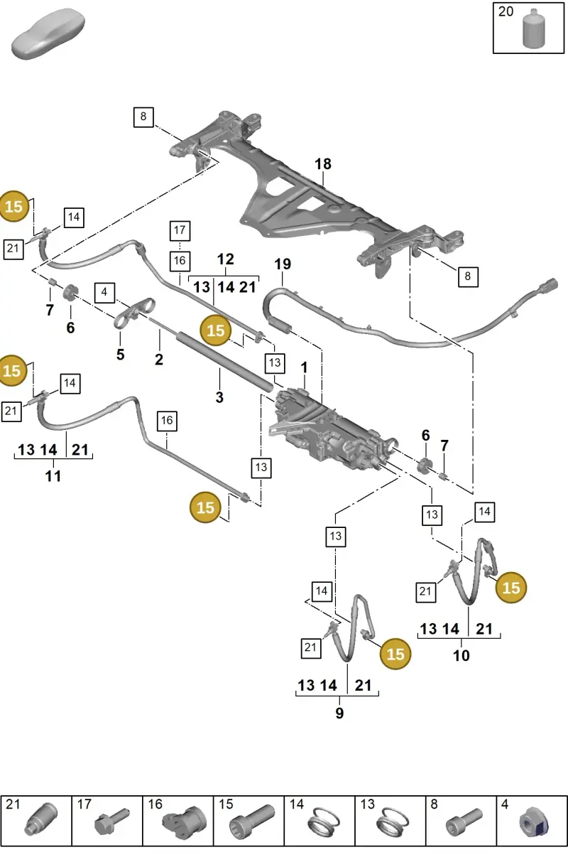 N10517304 — Porsche Panamera (2023-) diagram p62402050, position 15