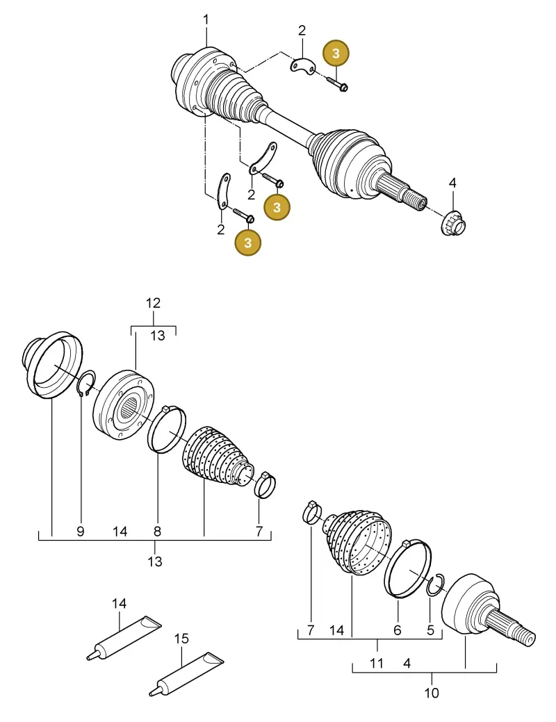 N10523402 — Porsche Cayenne (2007-2010) diagram p31401010, position 3