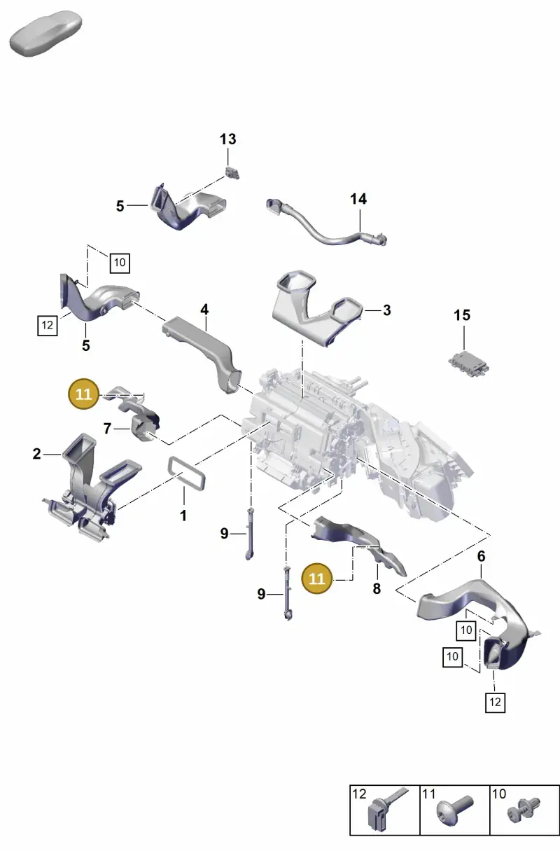N10549603 — Porsche Cayenne Hybrid Coupe (2023-) diagram p60000002, position 11