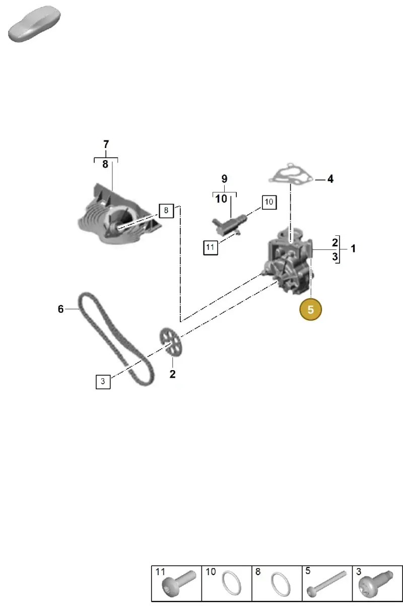 N10562602 — Porsche Cayenne Hybrid Coupe (2023-) diagram p60104010, position 5