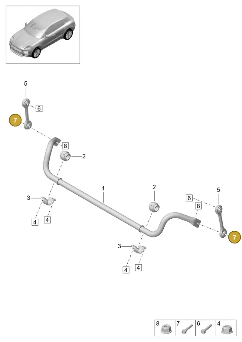 N10570702 — Porsche Macan R4 TFSI (2018-) diagram p52402030, position 7