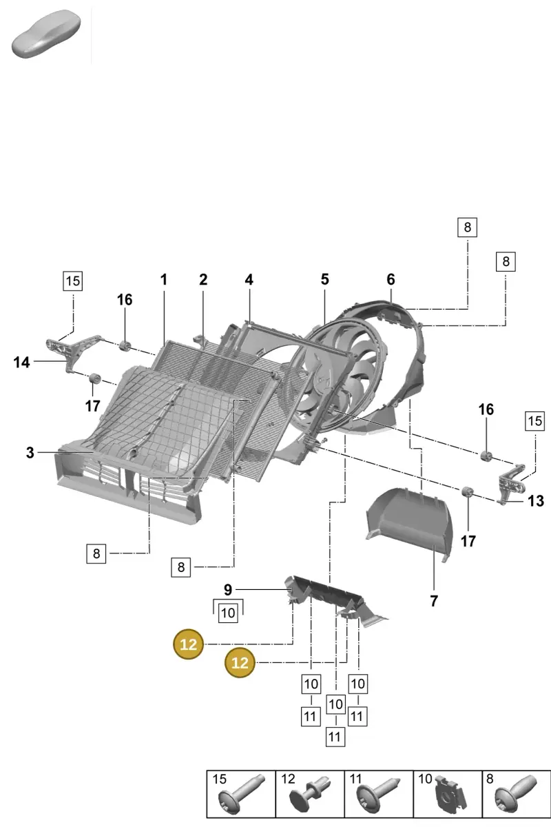N10583501 — Porsche Macan 4 (2024-) diagram p61155200, position 12