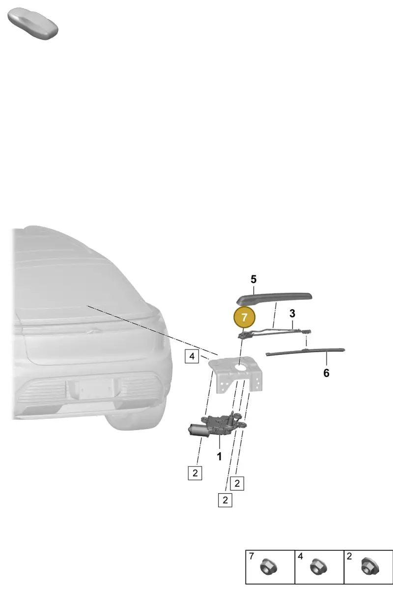 N10609204 — Porsche Macan 4 (2024-) diagram p61906100, position 7