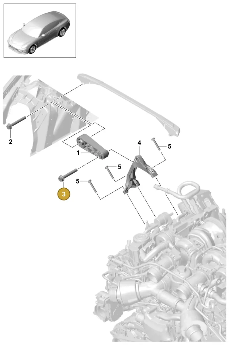 N10625901 — Porsche Panamera 4 Hybrid (2016-2020) diagram p49109000, position 3