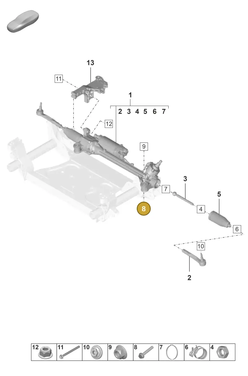 N10628301 — Porsche Taycan Sport Turismo (2023-) diagram p56403000, position 8