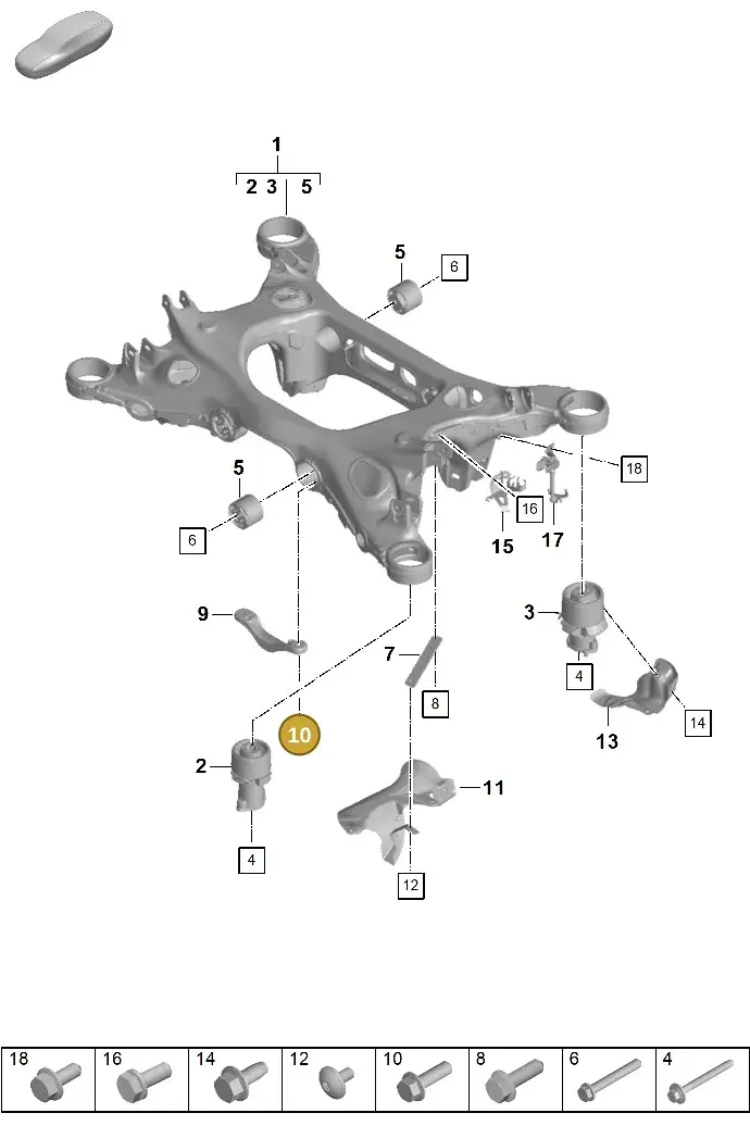 N10628401 — Porsche Panamera (2023-) diagram p62501000, position 10