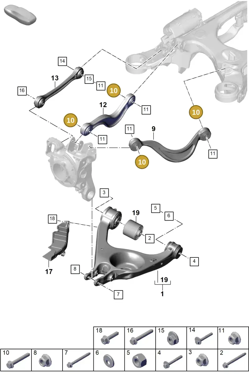N10628601 — Porsche Panamera (2023-) diagram p62501050, position 10