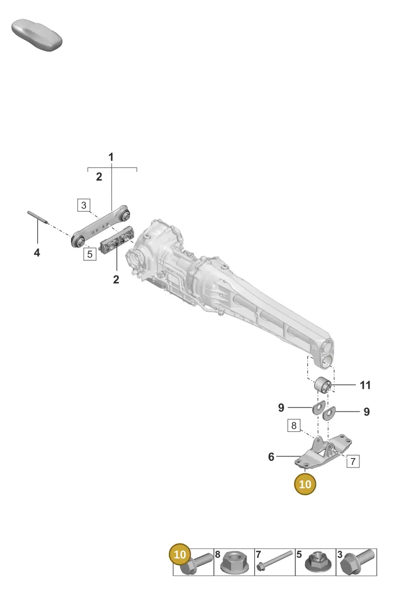 N10629602 — Porsche 992 Carrera Coupe (2024-) diagram p53304300, position 10