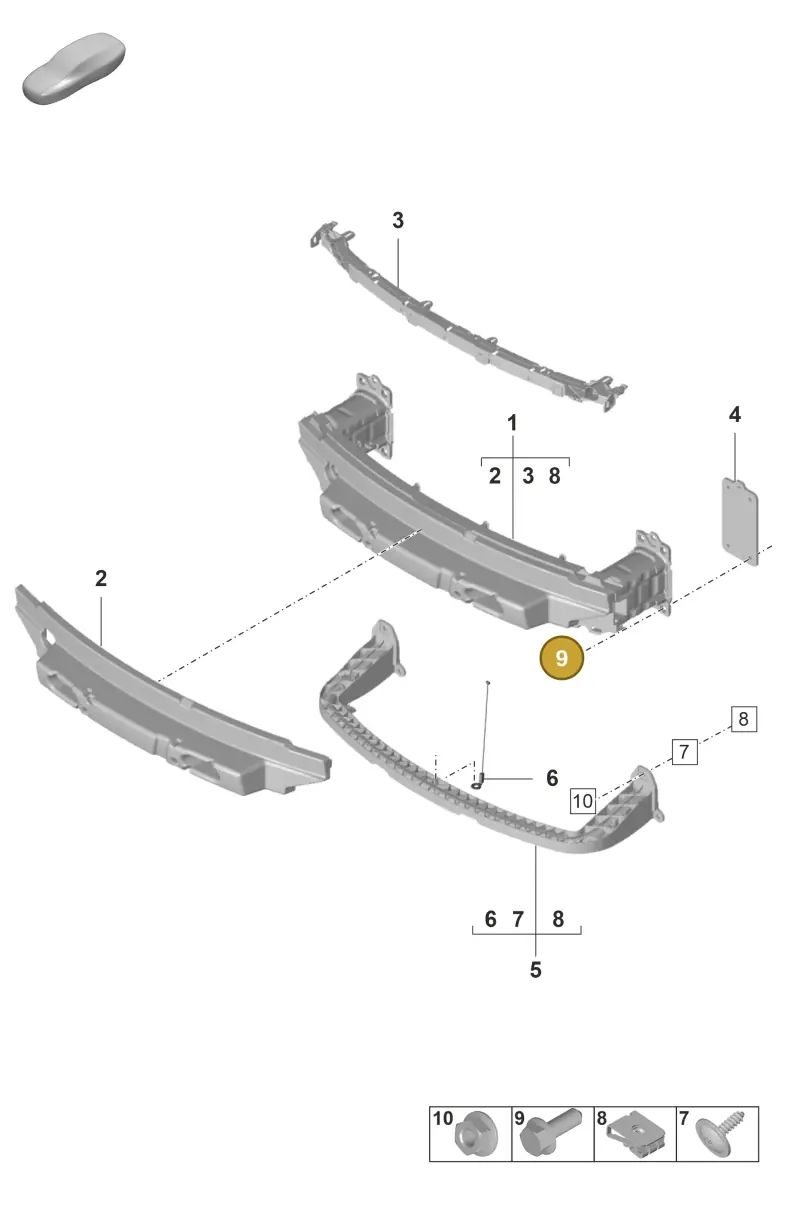 N10629602 — Porsche GT3 RS (2021-) diagram p59802400, position 9